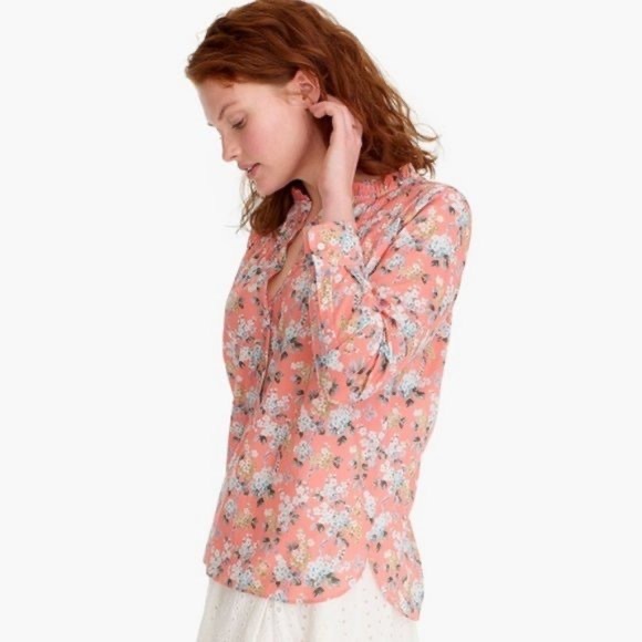 J.Crew Liberty Josephine Floral Ruffle Popover 🌸 - Picture 4 of 13